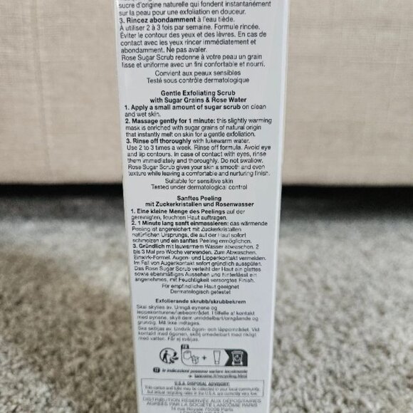 LANCOME GENTLE EXFOLIATING SCRUB WITH SUGAR GRAINS & ROSE WATER - NEW/SEALED - Picture 2 of 4